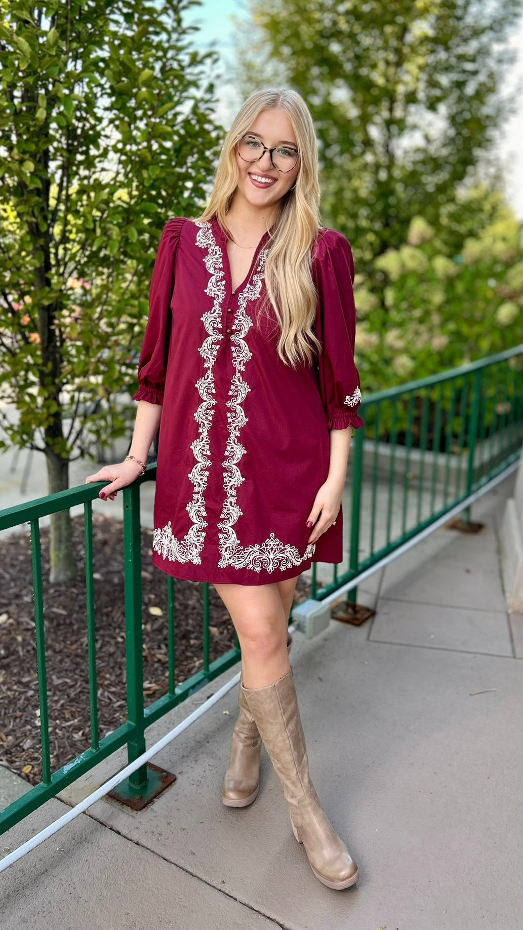 Lyla Dress - Garnet