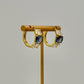 Zenzii Blue Crystal Hoop Earrings