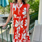 Saylor Tiered Dress - Orange