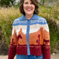 Western Cardigan - Blue Multi