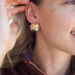 Dome Stud Earrings - Gold