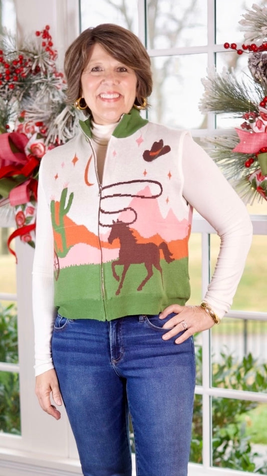 Western Sweater Vest