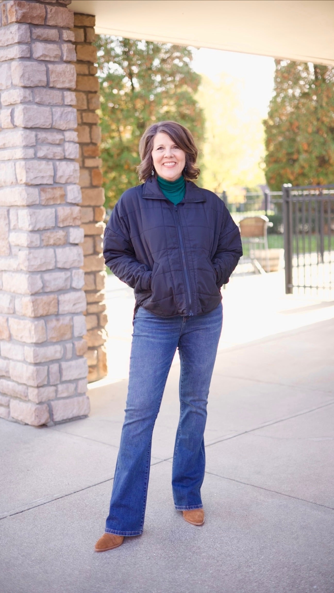 Jeanne Puffer Jacket - Black