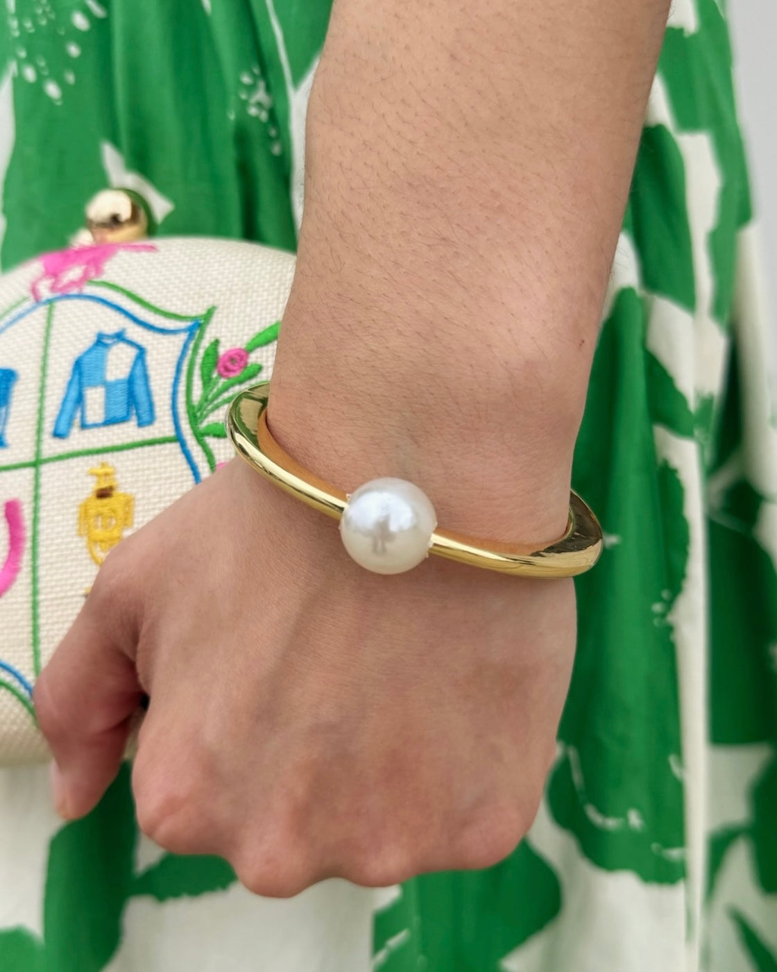 Halo Pearl Bracelet