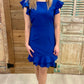 Chic Mini Dress - Blue