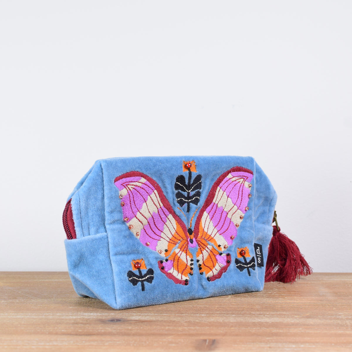 Embroidered Aurora Pouch