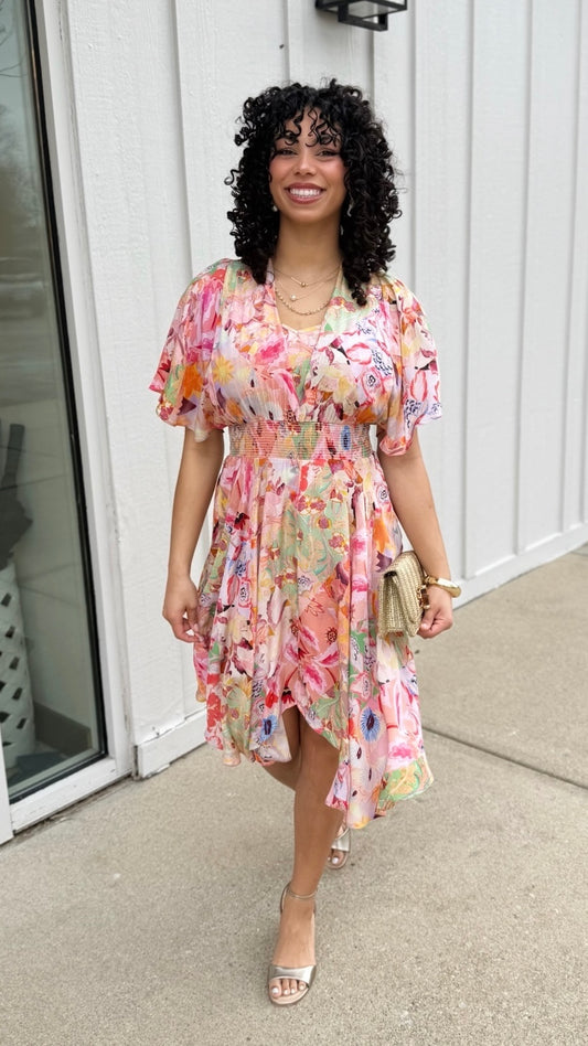 Tolani Diana Dress - Melon