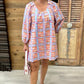 Uncle Frank Big Roses Dress - Plaid
