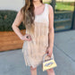 Isle Annie Ruffle Dress - Champagne