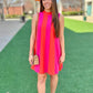 Sunset Tie Neck Dress