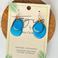 Tagua Fiesta Petal Tiered Earrings - Turquoise