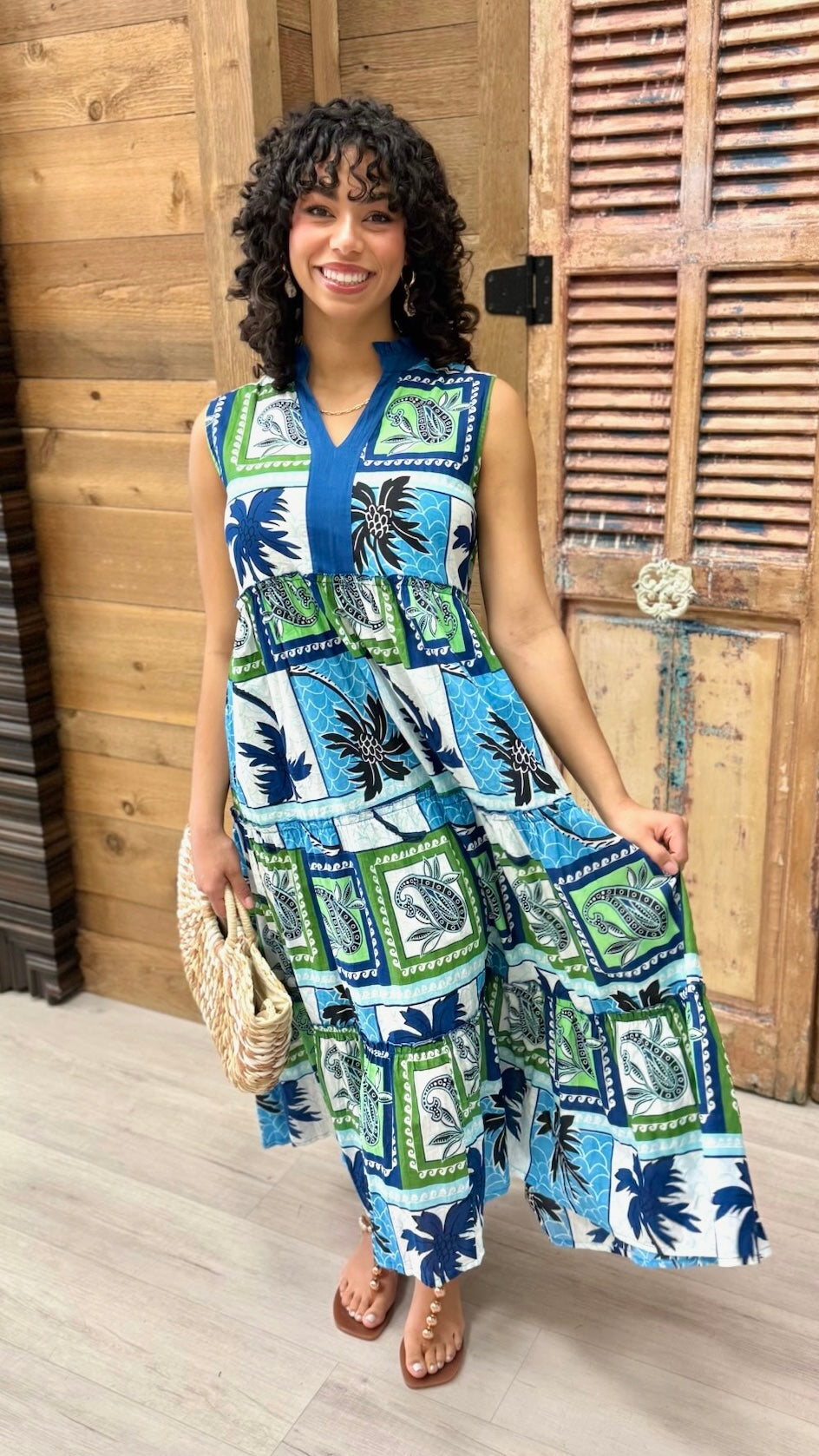 Angelika Midi Dress - Lagoon