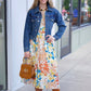 Daphne Floral Dress - Mustard
