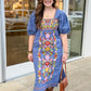 Sister Mary Tina Blue Plaid Dress