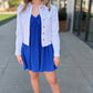 Little Blue Bow Babydoll Dress