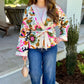 Nicole Kimono Top - Natural Multi