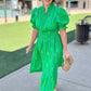 Tulip Midi Dress - Green