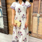 Uncle Frank Shirred Front Dress - White