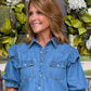 Sister Mary Annie Indigo Top