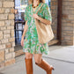 Matcha Paisley Floral Dress