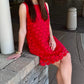 Clara Cherry Red Dotty Dress