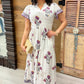 Uncle Frank Shirred Front Dress - White