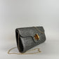 Bamboo Clutch Bag - Pewter