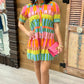 Cannes Button Dress - Multi