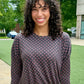 Gracie Polka Dot Bubble Top - Ash