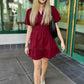 Perfect Puff Sleeve Dress - Burgundy