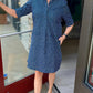 Just Darviny Hopscotch Blue Gingham Charlotte Dress
