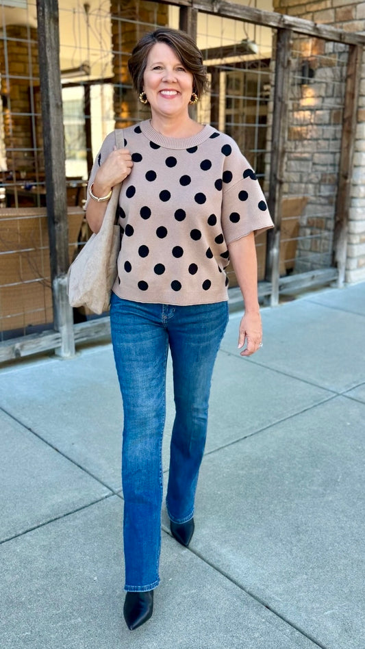 Betty Polka Dot Sweater