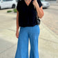 Florentine Wide Leg Pant - Light Wash