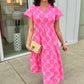 Uncle Frank Clip Daisy Dress - Pink