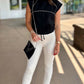 Sensational Cinched Waist Top - Black