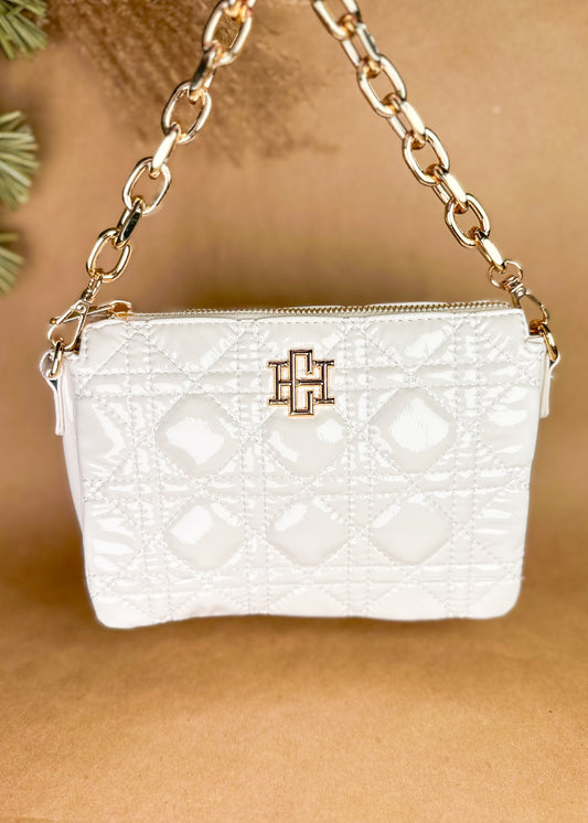Caroline Hill Jace Quilted Crossbody - Ivory