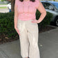 Michael Stars Joni Crew Neck Top - Grapefruit