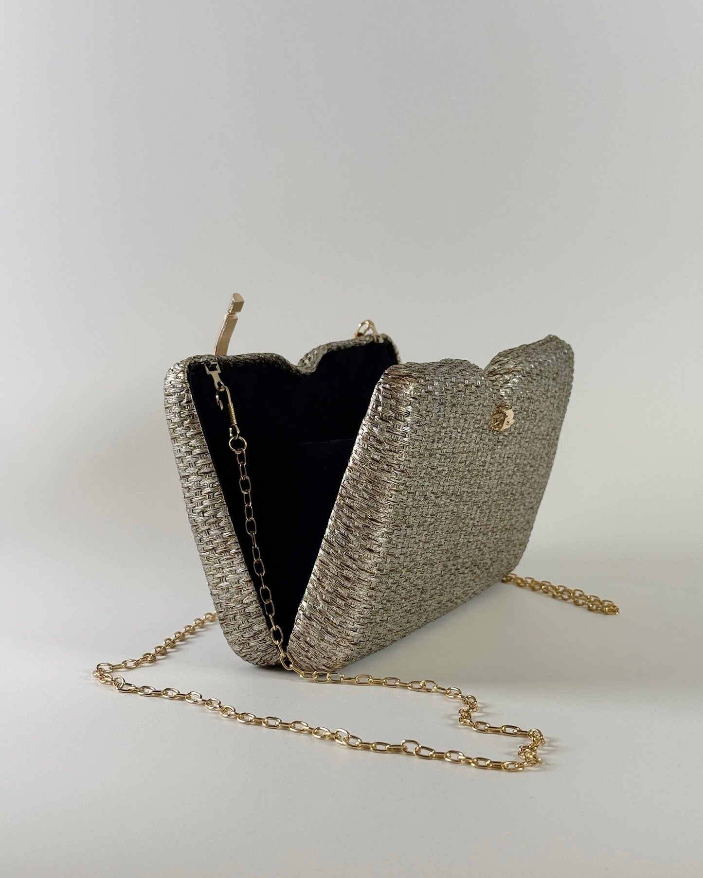 Straw Fold Over Clamp - Gold