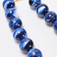 Round Bead Necklace - Navy