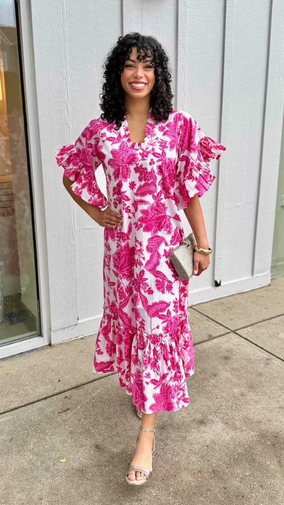 Soleil Dress - Pink Gordes
