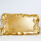 Gold Tray With Bow - Large