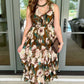 Aleisa Floral Tiered Chiffon Dress