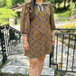 Azalea Knit Tapestry Dress - Toffee