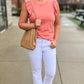 Another Love Flutter Sleeve North Tee - Grapefruit