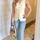 Dear John Prue Denim Vest - Wheat