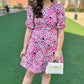 Tyler Boe Fran Dress - Hot Pink Animal