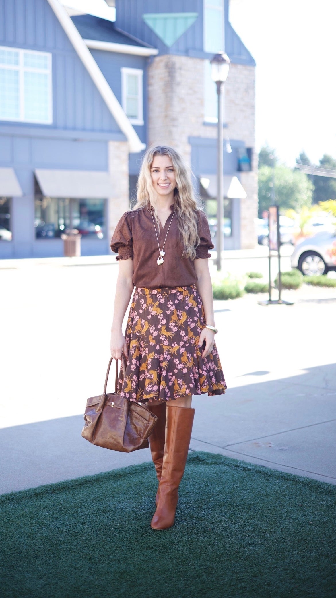 Ivy Jane Suede Top - Chocolate