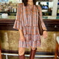 Uncle Frank Multi Tiered Plaid Dress