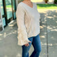 Stone Fringe Sleeve Sweater