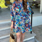 Uncle Frank Pintucked Dress - Blue